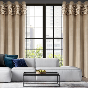 Curtain 140 x 250 Decorative Eyelets Erin C.Beige