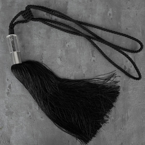 Sznur Dekoracyjny do Zasłon 72 x 33 Luiza Czarny