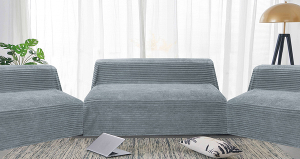 Narzuta + 2x70x160 Mesa Verona Szary 160x210