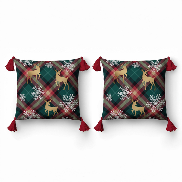 Christmas pillowcase 45 x 45 Christmas Panama 5381A