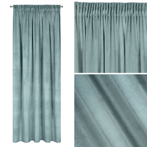 Curtain 140 x 270 Decorative Velvet Melanie Sage