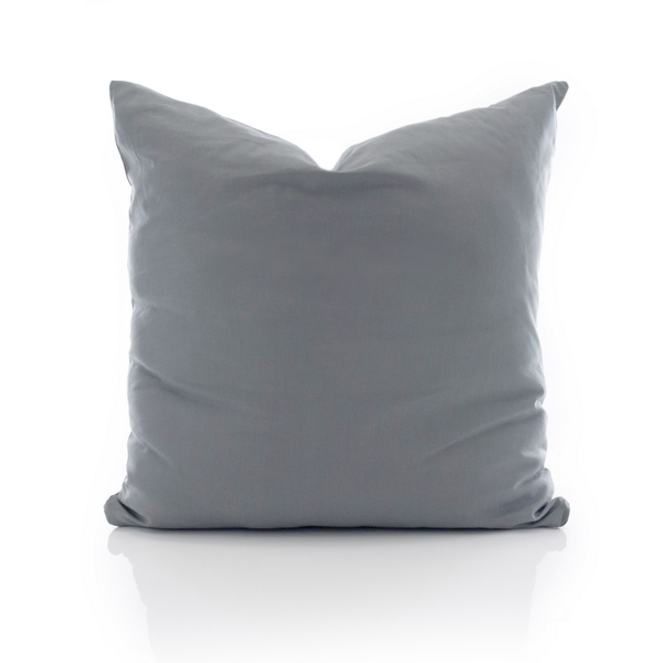 Cotton pillowcase 50 x 50 Solid Ola Graphite Graphite