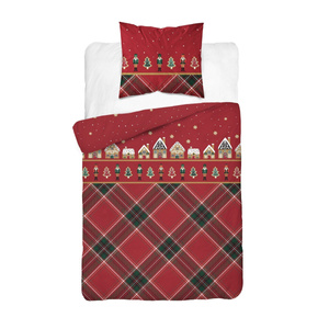 Bedding 140 x 200 2pcs Christmas Flannel Cotton Laura 4940B