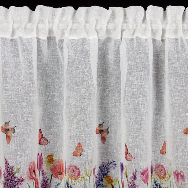 Curtain 30 x 150 Decorative Ready Bella White+Ró