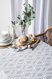 Tablecloth 140 x 240 Decorative Panama 3922A