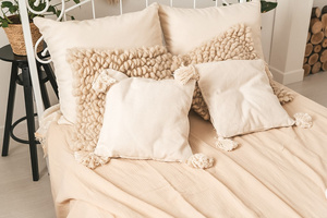 240 x 210 Decorative Muslin Bedspread 15