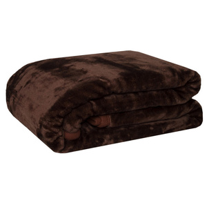 Koc Akryl Jednolity A-012 Czekoladowy 160x210