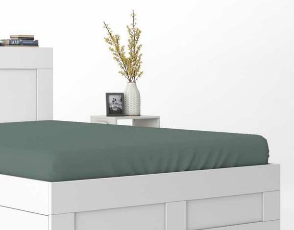 Bed sheet 220 x 200 Satin with elastic Pure 09