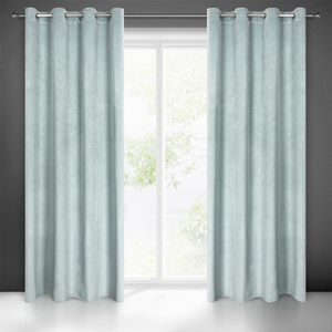 Velvet Lili Curtain 140 x 250 Pinstripe Blue