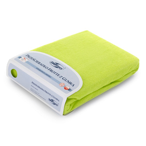 Terry sheet with elastic 052_D Lime 60x120