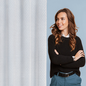 Firana 140 x 250 Dekoracyjna Przelotki CINDY Biały