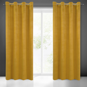 Curtain 140 x 250 Decorative Velvet Milo Mustard