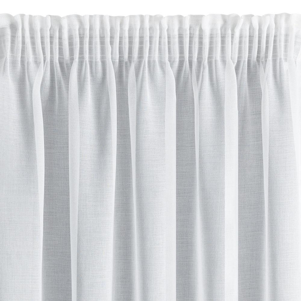 Decorative Curtain Lana on Tape 350 x 150 White
