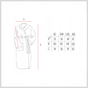 Hotel Bathrobe Cotton Terry Unisex XXL Powder