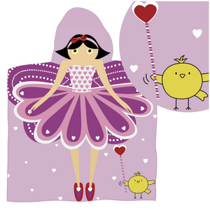 Ręcznik Kąpielowy 60 x 120 Kapturek Ponczo 09