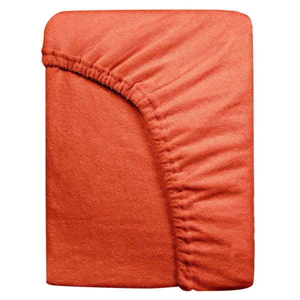 Prześcieradło Frotte z Gumką 038_D Pomarańcz 180x200
