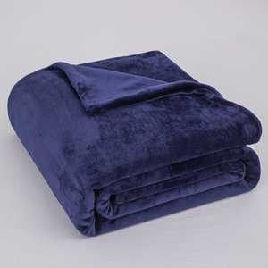 Bedding 220 x 200 3pc Microfiber Teddy Bear Cozy Navy Blue