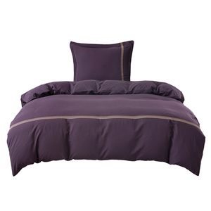 Pościel 140 x 200 2cz Gładka Z Haftem Lumera 04