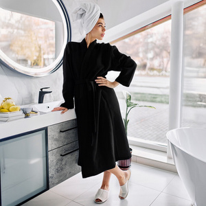 Szlafrok Gofer Bawełna Unisex Vizzy M 04 Czarny