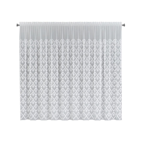Decorative Curtain Mia 360 x 140 Tape White