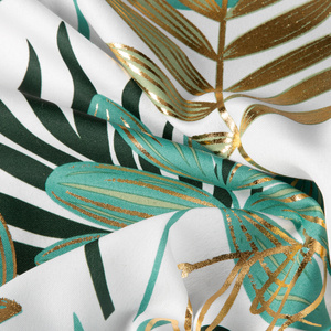 Curtain 140 x 250 Decorative Przel Malta Ziel+Zł