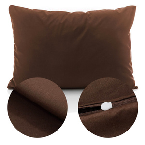 Poszewka Bawełna 50 x 70 Jednolita Ola Brąz Brązowa