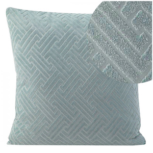 Velvet pillowcase Isla 40 x 40 Steel