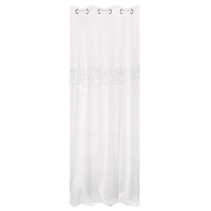 Curtain 140 x 250 Decorative Velour Shiny White