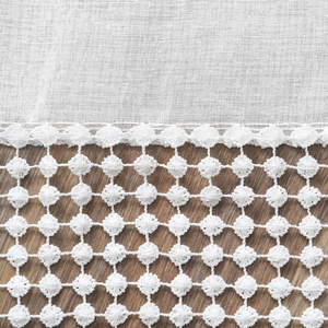 Grace Decorative Curtain 140 x 250 White Throw