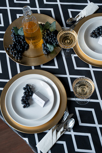 Tablecloth 140 x 320 Decorative Panama 3923A