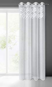 Curtain 140 x 250 Decorative Estera White