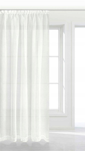 Curtain 140 x 270 Decorative Celia Tape White