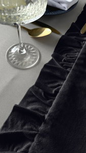 Table Runner 40 x 160 Decorative with Ruffles Ligia 10