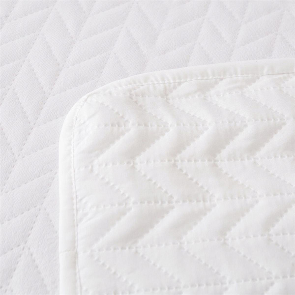 Narzuta 200 x 220 Pikowana Velvet Moxie Biały