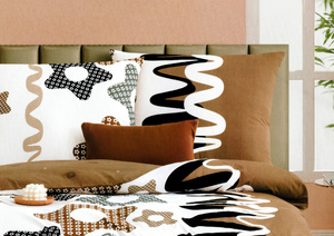 Bedding 160 x 200 3 pcs Cotton Satin Elway 5048