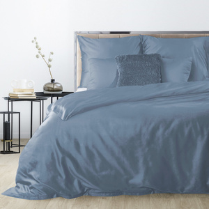 Bedding 180 x 200 3pc Satin Nova3 Blue
