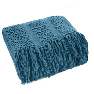 Blanket 130 x 170 Acrylic Acrylic1 Navy Blue