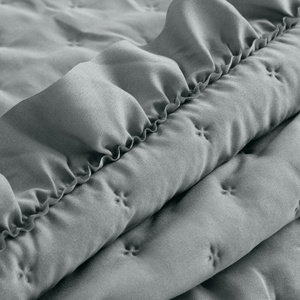 Quilted Decorative Bedspread 220 x 240 Libi3 Silver
