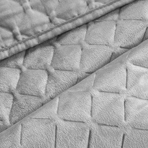 Bedspread 220 x 240 Decorative Quilted Pattern Dimon Silver