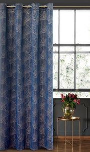 Pierre Cardin Goja Velvet Curtain 140 x 250 Pomegranate