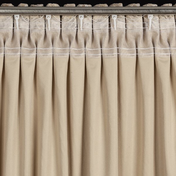 Zasłona 135 x 270 Dekoracyjna Welwet Tulia Beż