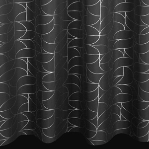 Curtain 140 x 250 Decorative Evi Black+Silver
