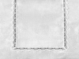 Stain-resistant Tablecloth 150 x 240 with Lace 2100 White