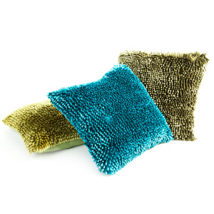 Shaggy Decorative Pillowcase 2 40 x 40 Mint