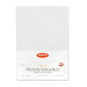 Prześcieradło 120 x 200 Frotte z Gumką CLASSIC 01
