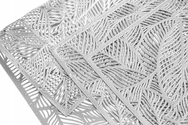 30 x 45 Decorative Skyline Silver Placemat