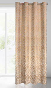 Curtain 140 x 250 Decorative Velvet Sara Cream+Gold