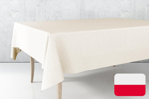 Tablecloth 120x200 Stainproof Classic Elegant Cream