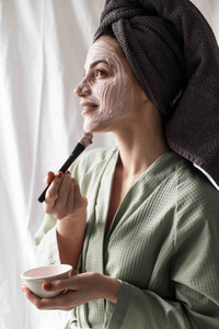 Gofer Waffle Cotton Bathrobe Murat L Mint