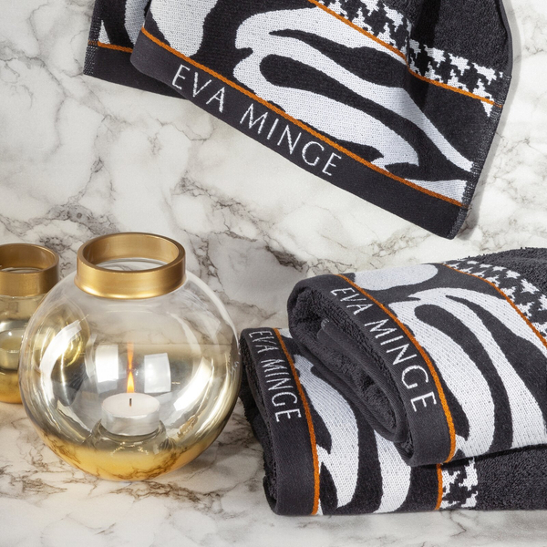 Ręcznik Kąpielowy Eva Minge Eva6 70 x 140 Czarny